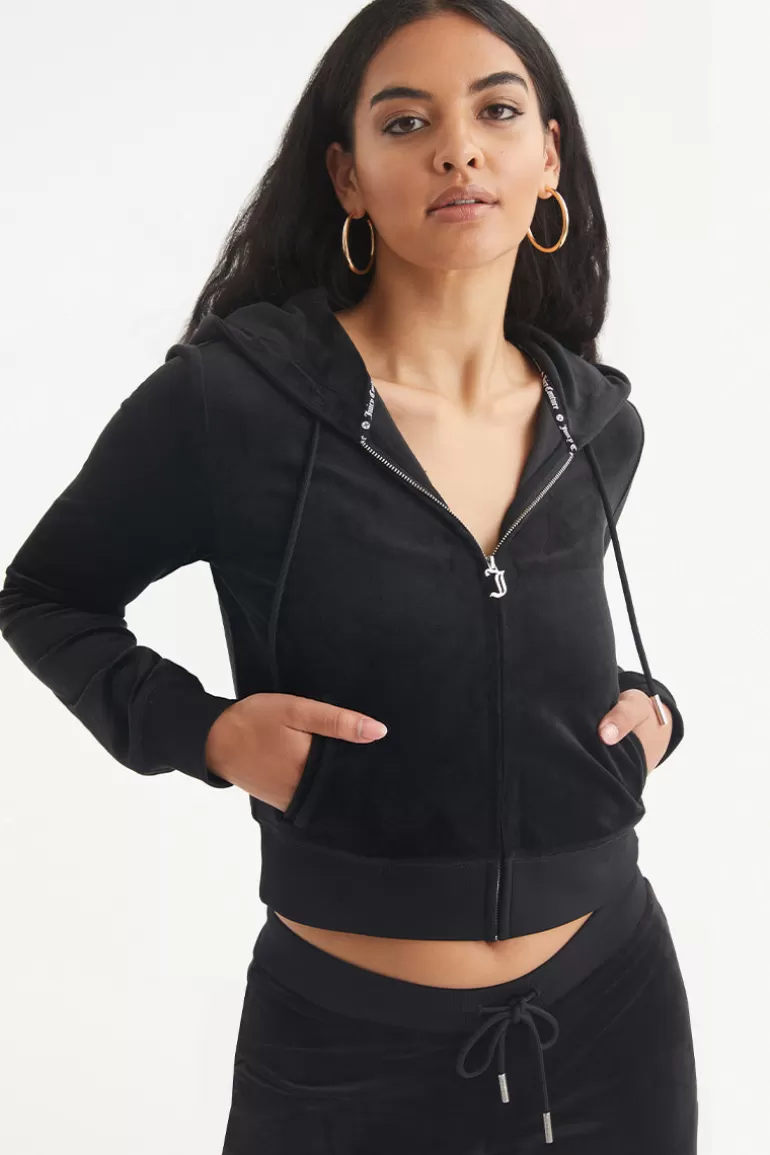 Aquarius Big Bling Velour Hoodie | Juicy Couture Hot