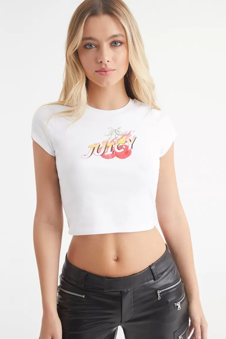 Cherry Flames Baby Tee | Juicy Couture Online