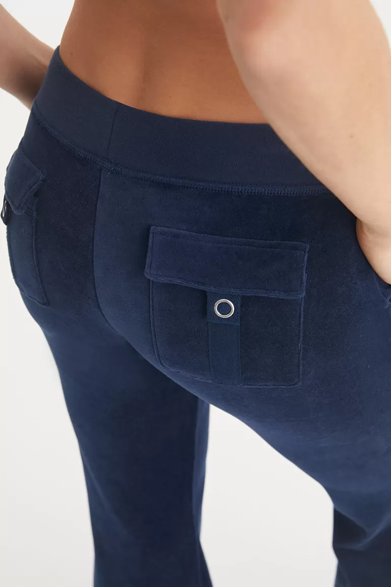 Hollywood Scottie Snap Pocket Träningsbyxor I Bomull I Velour | Juicy Couture Fashion