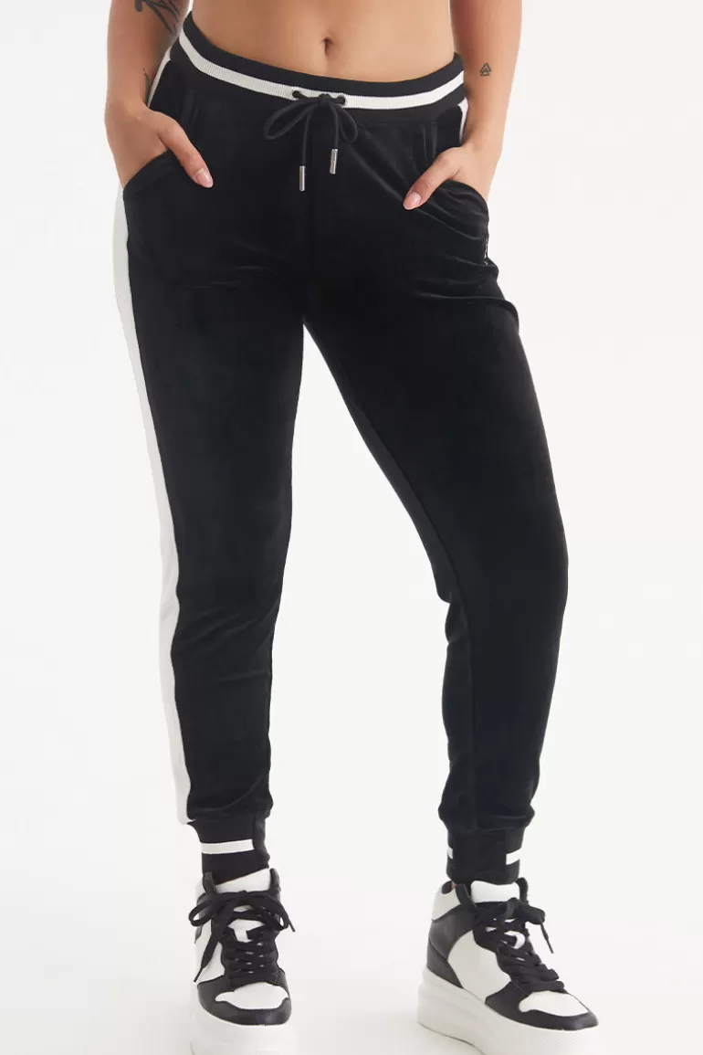 Joggers I Kontrasterande Ribb I Velour | Juicy Couture Clearance