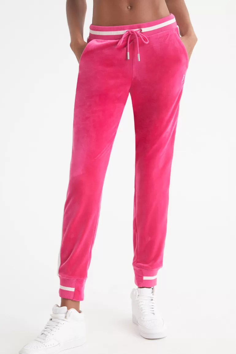 Joggers I Kontrasterande Ribb I Velour | Juicy Couture Flash Sale