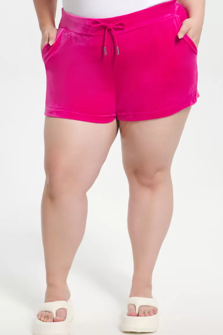 Plus-Size Big Bling Velour Shorts | Juicy Couture Cheap