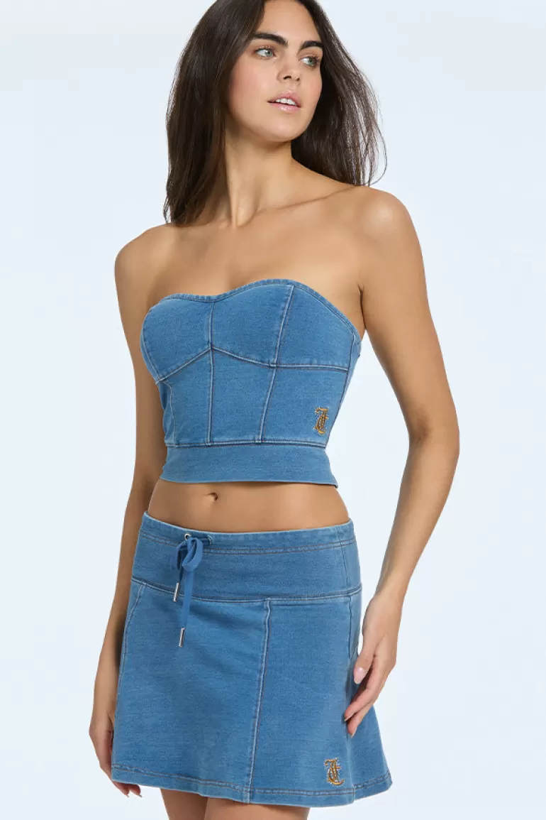 Stickad Denimkorsett | Juicy Couture Cheap