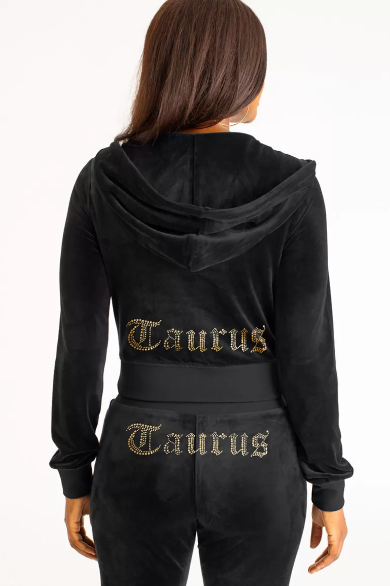 Taurus Big Bling Velour Hoodie | Juicy Couture Sale