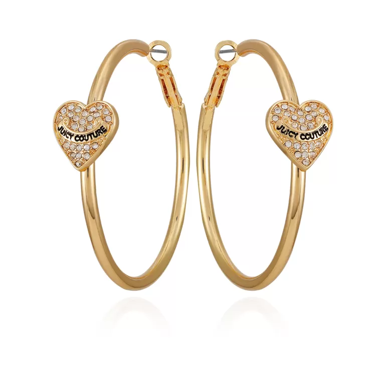 Tunna Bling Heart Hoop Örhängen | Juicy Couture Outlet